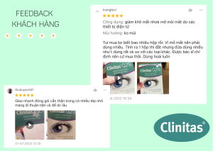 feedback nước mắt nhân tạo clinitas 0.2%