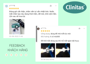 feedback nước mắt nhân tạo clinitas 0.2% - 1